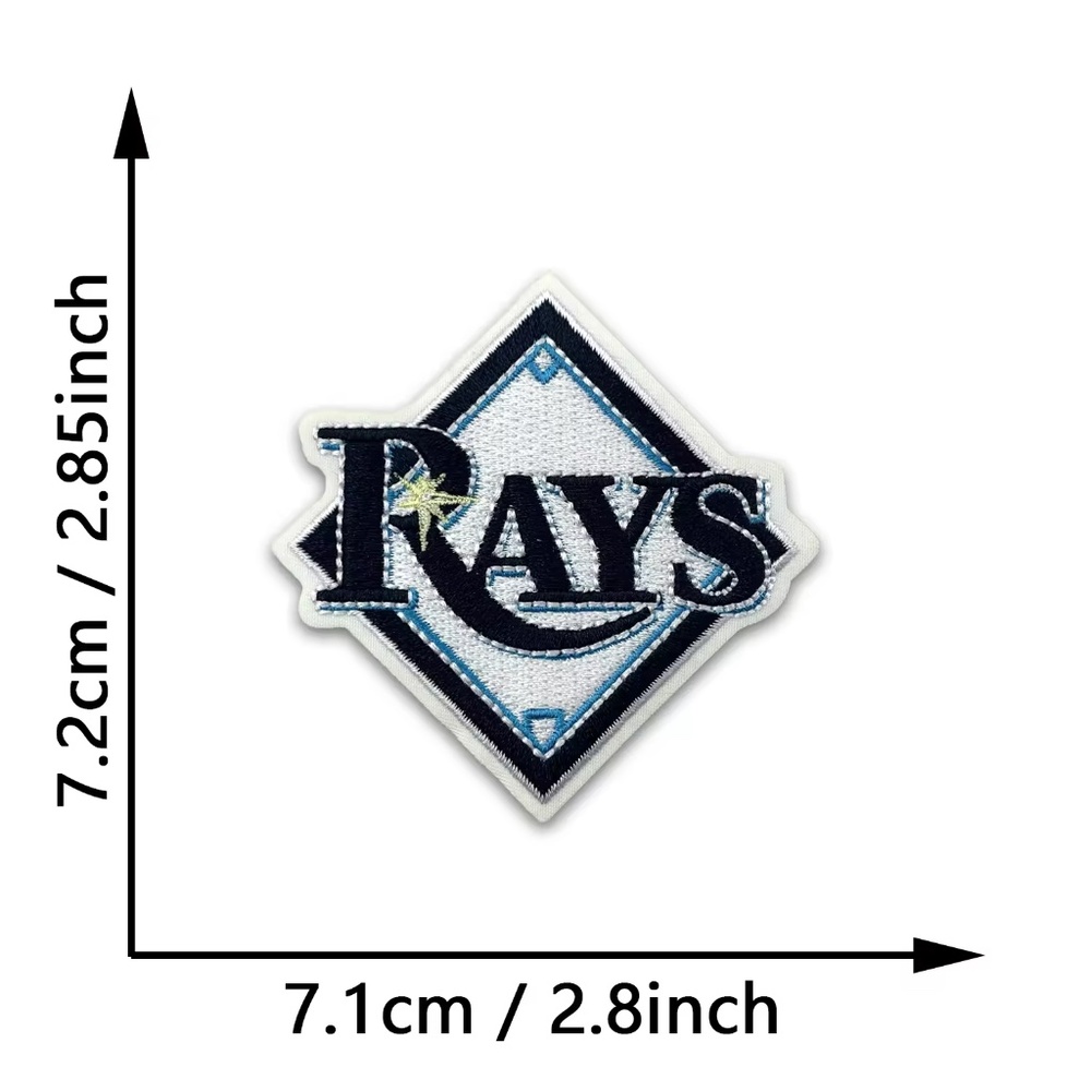 Vintage Tampa Bay Rays MLB Patches DIY Baseball All Teams Embroidered FLORIDA